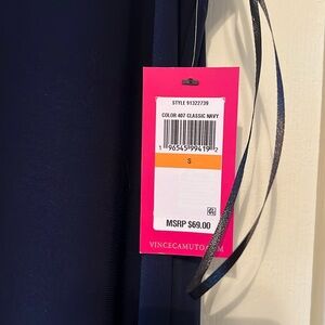 Vince Camuto Navy Sleeveless Maxi Dress